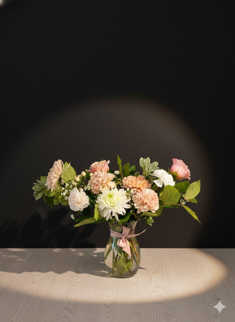 Soft Garden Vase — floral arrangement