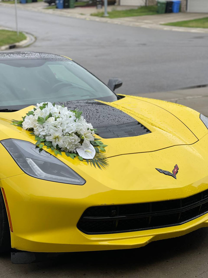 Wedding Car Floral Styling 04 — wedding car decoration