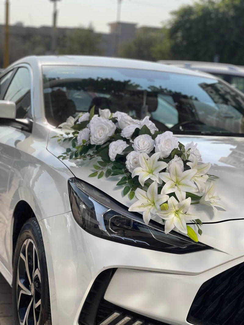 Wedding Car Floral Styling 13 — wedding car decoration