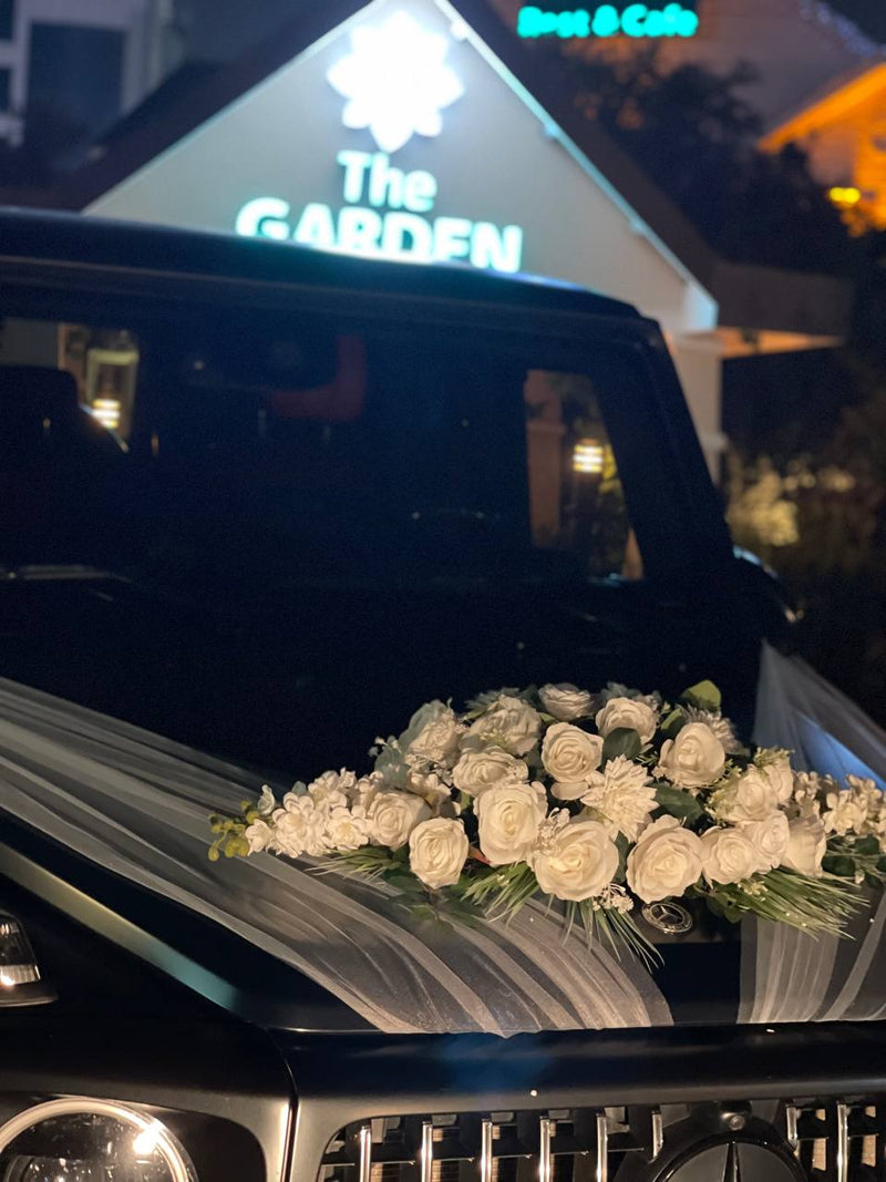 Wedding Car Floral Styling 15 — wedding car decoration