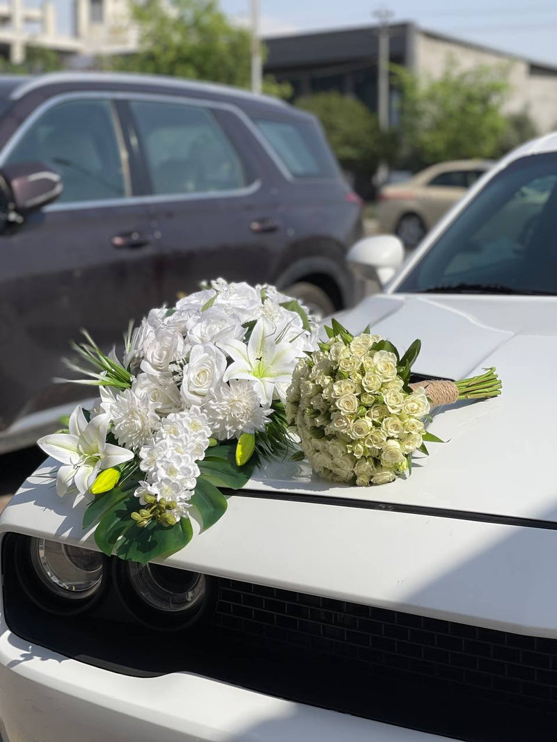 Wedding Car Floral Styling 16 — wedding car decoration