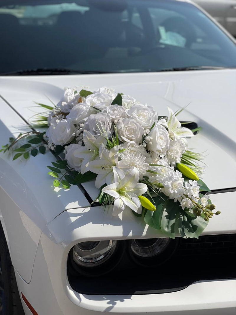 Wedding Car Floral Styling 17 — wedding car decoration