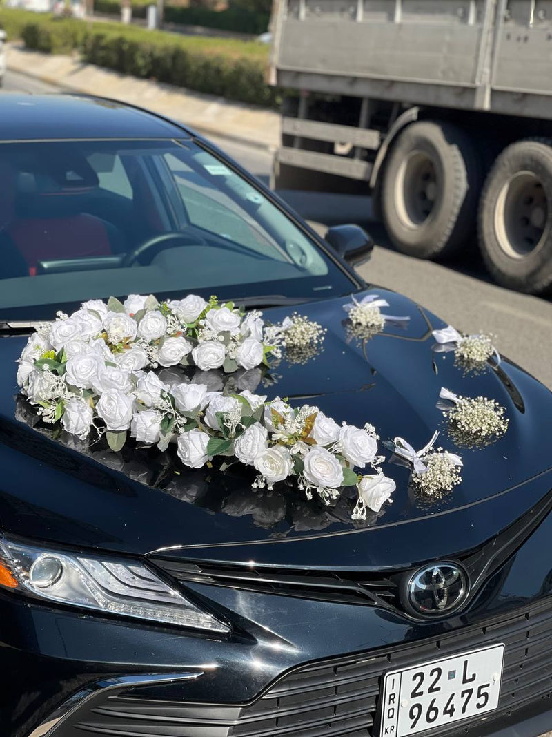 Wedding Car Floral Styling 18 — wedding car decoration