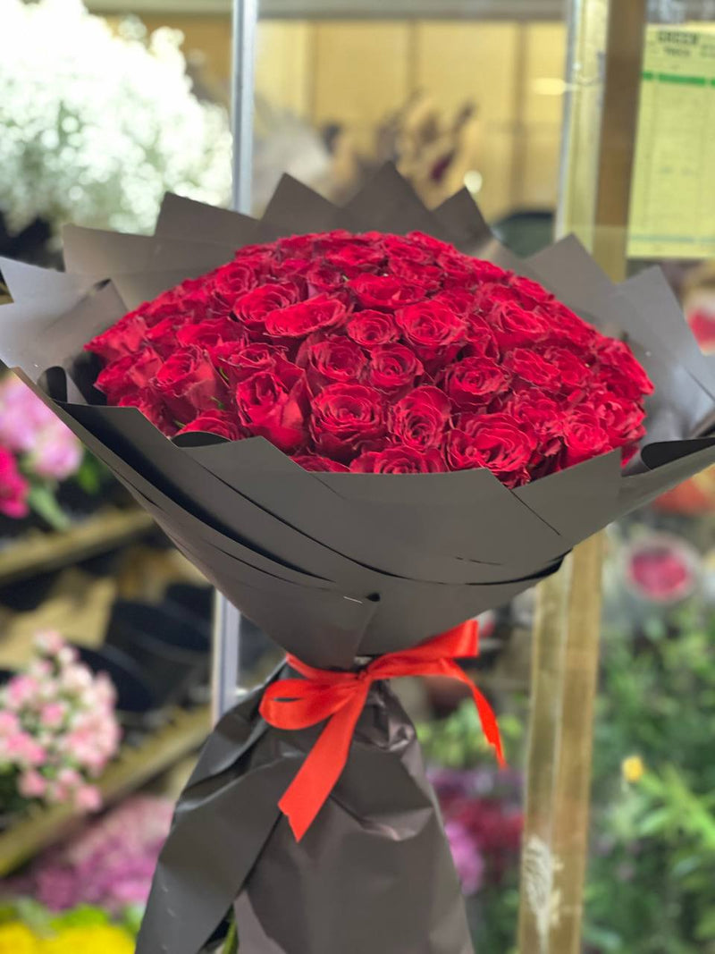 Crimson Rose Grandeur — statement rose design