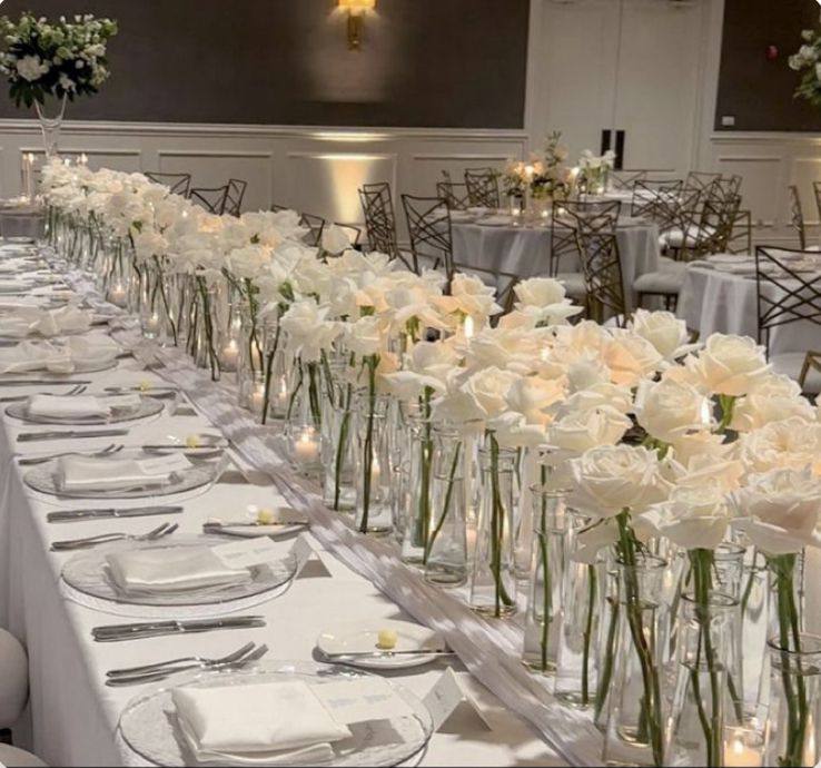Wedding ceremony and reception flowers — supplied design inspiration 45